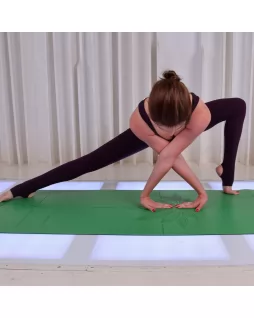 Коврик для йоги — Lotos Green, с уроками от Елены Маловой